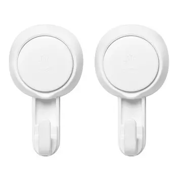 Крючок для ванной Master House Нодрил одинарный на присоске пластик белый (2 шт.) (75959)