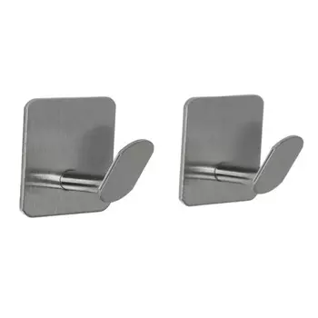 Крючок для ванной Stlz одинарный самоклеящийся нержавеющая сталь хром (2 шт.) (10665504)