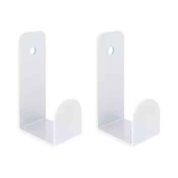 Крючок для ванной Ulitka Scandy одинарный на шуруп металл белый (2 шт.) (74104557)