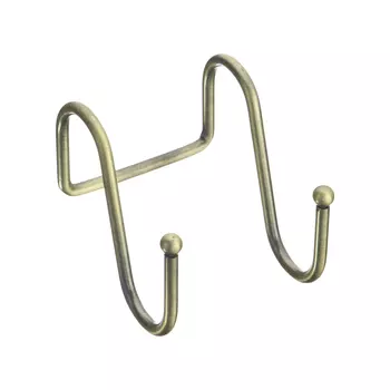 Крючок на рейлинг двойной античная бронза (R-KR-A AB)