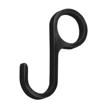 Крючок на рейлинг несъемный черный матовый (R-KR-D BL)