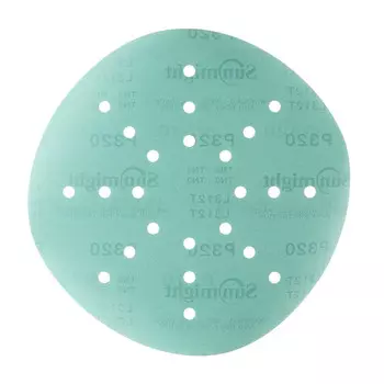 Диск шлифовальный Sunmight Film L312T d225 мм P320 на липучку пленочная основа (50 шт.) (53514)