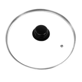 Крышка стеклянная Катюша d32 см черная
