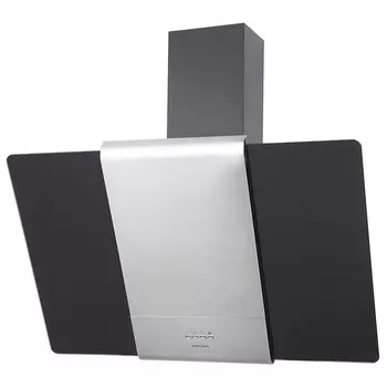 Кухонная вытяжка наклонная Krona Talli 90 см черная/нержавеющая сталь (00020309)