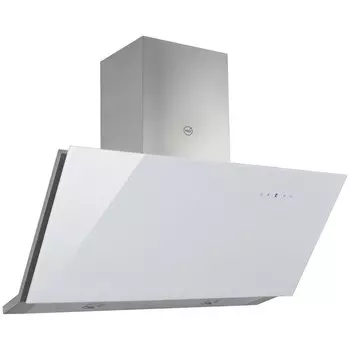 Кухонная вытяжка наклонная MBS Abelia 190 Glass 90 см белая