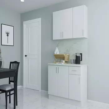 Кухонный гарнитур Твэгги белый 1200х520х2105 мм