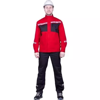 Куртка рабочая ГК Спецобъединение Стронг 52-54 рост 182-188 см красная/серая