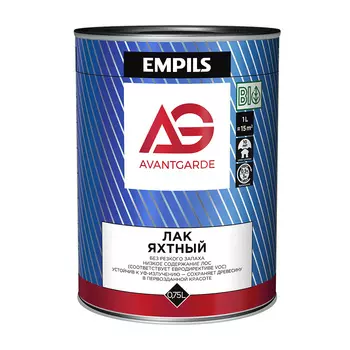 Лак яхтный Empils AvantGarde бесцветный 0,75 л полуматовый