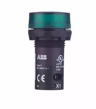 Лампа сигнальная ABB 230BCL-523G 220 В IP67 зеленая (1SFA619403R5232)