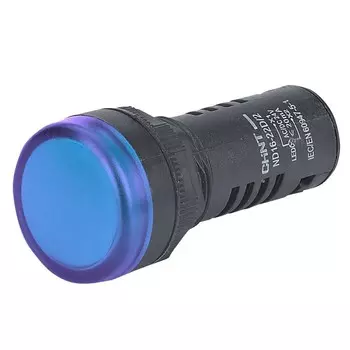 Лампа сигнальная Chint ND16-22D/2 230 В IP40 синяя (593074)