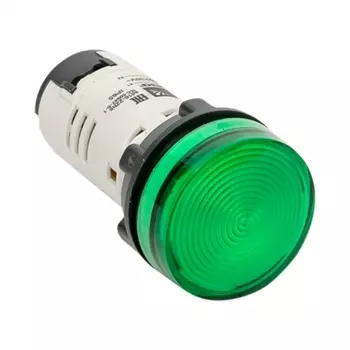 Лампа сигнальная EKF PROxima AD16-22HS 230 В IP65 пластиковая зеленая (ledm-ad16-g-65)