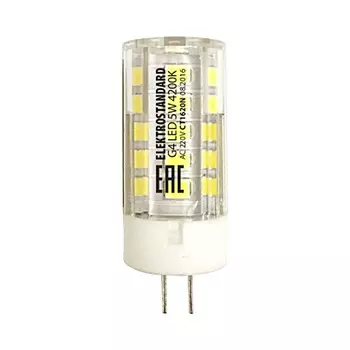 Лампа светодиодная Elektrostandard G4 JC 5 Вт 4200К естественный свет 220 В капсула (BLG404)