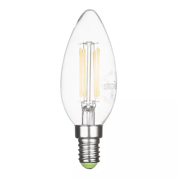 Лампа светодиодная филаментная Navigator E14 2700К 6 Вт 650 Лм 220 В свеча прозрачная