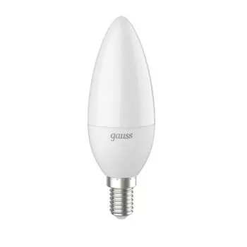 Лампа светодиодная Gauss E14 4100К 6,5 Вт 550 Лм 150-265 В свеча матовая