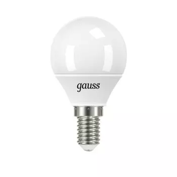 Лампа светодиодная Gauss E14 6500К 6,5 Вт 550 Лм 175-240 В шар тонированная