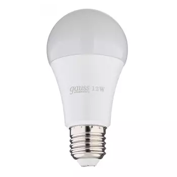 Лампа светодиодная Gauss E27 3000К 12 Вт 1130 Лм 180-240 В груша A60 матовая