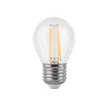 Лампа светодиодная филаментная Gauss Filament E27 4100К 7 Вт 580 Лм 150-265 В шар G45 прозрачная