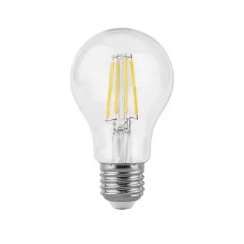 Лампа светодиодная филаментная Gauss Filament E27 4100К 8 Вт 780 Лм 185-265 В груша A60 прозрачная