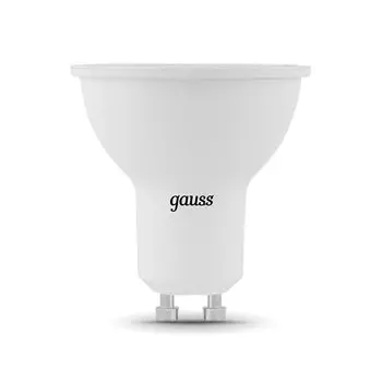 Лампа светодиодная Gauss GU10 4100К 9 Вт 830 Лм 150-265 В рефлектор MR16 матовая