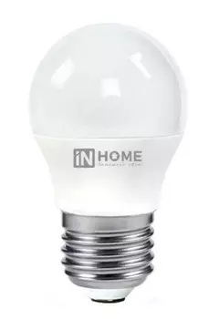 Лампа светодиодная IN HOME E27 3000К 11 Вт 1050 Лм 230 В шар матовая