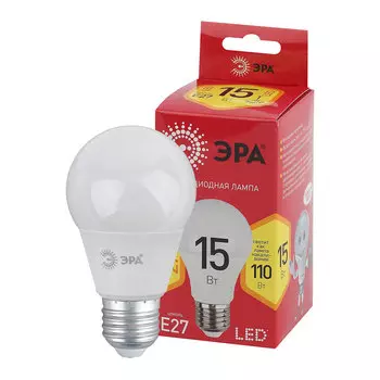 Лампа светодиодная Эра E27 2700К 15 Вт 1200 Лм 220-240 В груша А60 матовая