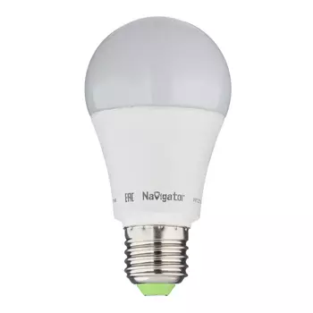 Лампа светодиодная Navigator E27 4000К 12 Вт 1000 Лм 24-48 В груша A60 матовая