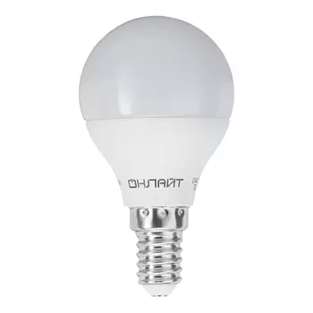 Лампа светодиодная Онлайт E14 2700К 10 Вт 700 Лм 220-240 В шар матовая