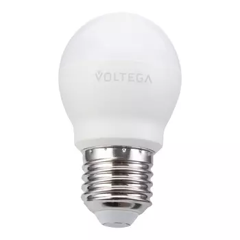 Лампа светодиодная Voltega E27 2800К 10 Вт 880 Лм 240 В шар матовая