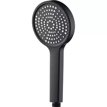 Лейка для душа ARGOtech Katrin d105 мм 1 режим без шланга пластик черная (AGD 20.1187 B)