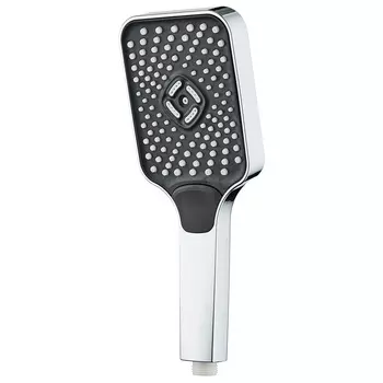 Лейка для душа ARGOtech Pulsar 140х105 мм 3 режима без шланга пластик хром/черная (AGD 20.1317 B)