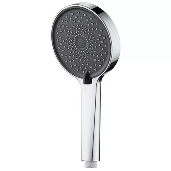 Лейка для душа ARGOtech Tracy d125 мм 3 режима без шланга пластик хром/черная (AGD 20.1318 B)