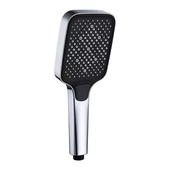 Лейка для душа Berges P1 130х130 мм 3 режима без шланга пластик хром (070121)