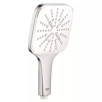 Лейка для душа Grohe RainShower SmartActive Cube 130х242 мм 3 режима без шланга пластик белая/хром (26551LS0)