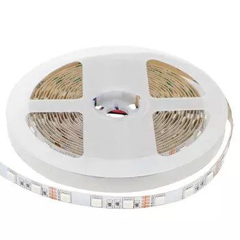 Лента светодиодная SMD 5050 Apeyron (000017) RGB свет 14,4 Вт 12 В IP20 5 м