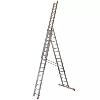 Лестница 3-х секционная трансформер 3х17 профессиональная Новая высота