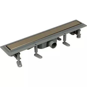 Лоток душевой Terma Light Стайл с комбинированным затвором 800х60 мм d40/50 мм решетка из нержавеющей стали (34127)