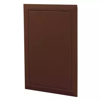 Люк ревизионный НашВент Дверца Д пластиковый 150х200 мм накладной коричневый