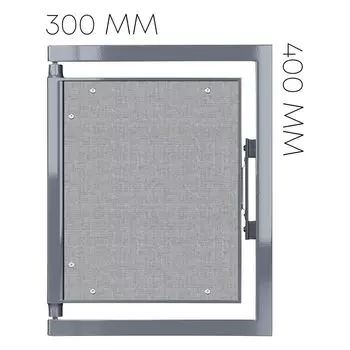 Люк ревизионный под плитку Shagma стальной 300х400 мм скрытый нажимной