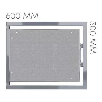 Люк ревизионный под плитку Shagma стальной 600х300 мм скрытый нажимной