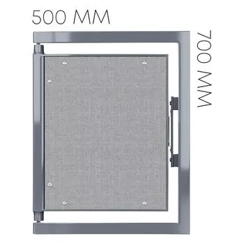 Люк ревизионный под плитку Shagma стальной 500х700 мм скрытый нажимной