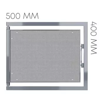 Люк ревизионный под плитку Shagma стальной 500х400 мм скрытый нажимной