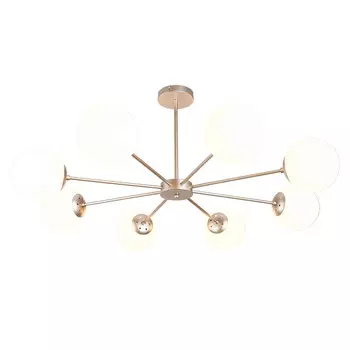 Люстра накладная Escada Ethereal E14 320 Вт 20 кв.м (2110/8P Nickel)