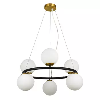 Люстра подвесная Arte Lamp Alcor E14 240 Вт 8 кв.м (A2224SP-6BK)