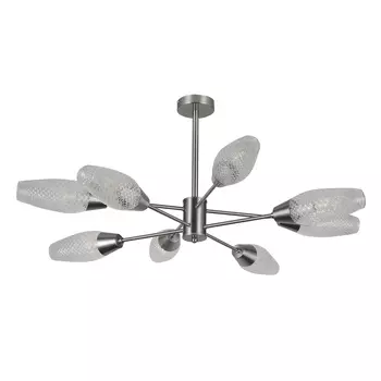 Люстра подвесная Escada Desire E14 480 Вт 30 кв.м (10165/8PL Nickel)