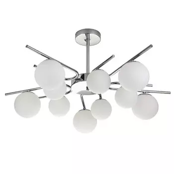 Люстра подвесная Escada Sphere G9 400 Вт 36 кв.м (642/10P Silver)