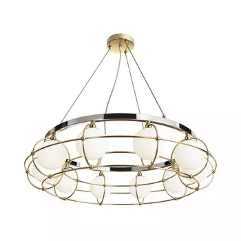 Люстра подвесная Maytoni Carcass G9 400 Вт 20 кв.м (MOD312PL-10GCH)