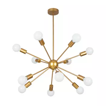 Люстра потолочная Arte Lamp Alastor E27 480 Вт 20 кв.м (A6702PL-12PB)