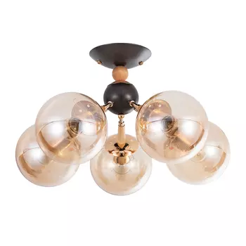 Люстра потолочная Arte Lamp Boston E27 200 Вт 15 кв.м (A4485PL-5BK)