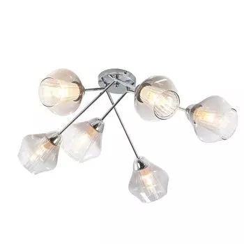 Люстра потолочная Escada Campanula E27 360 Вт 22 кв.м (674/6PL Chrome)