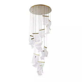 Люстра светодиодная подвесная Arte Lamp Grappolo 42 Вт 4000К 7 кв.м (A2283SP-14GO)